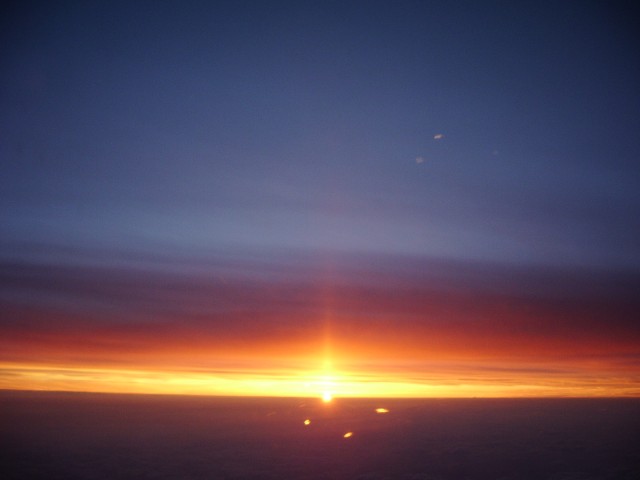 Sunset from the sky