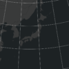 アルベルス正積円錐図法（日本中心）