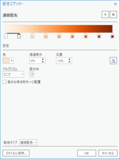 ArcGIS Pro の連続配色
