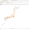 日本の市区町村の人口密度（手動間隔 7分類）