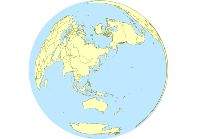 ランベルト正積方位図法