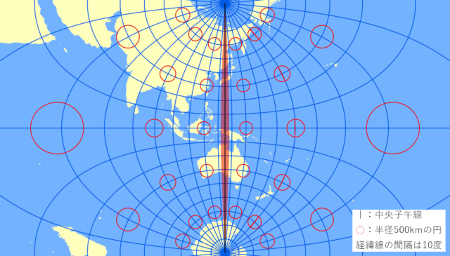 横メルカトル図法